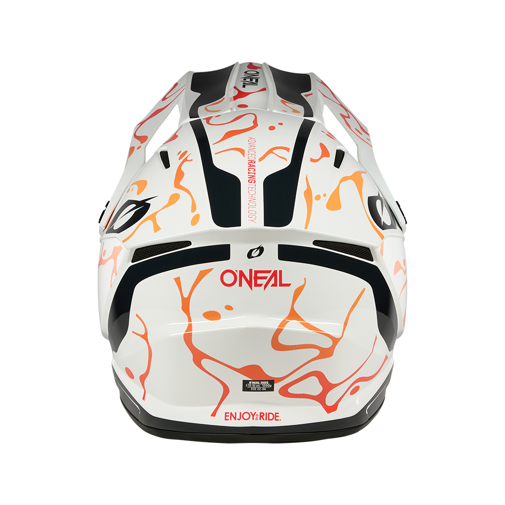 Каска O'NEAL 1SERIES SPLASH WHITE/ORANGE V.26