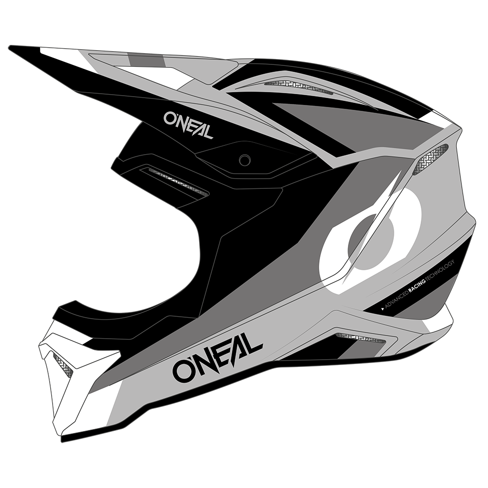 Каска O'NEAL 1SERIES STREAM BLACK/GRAY V.24