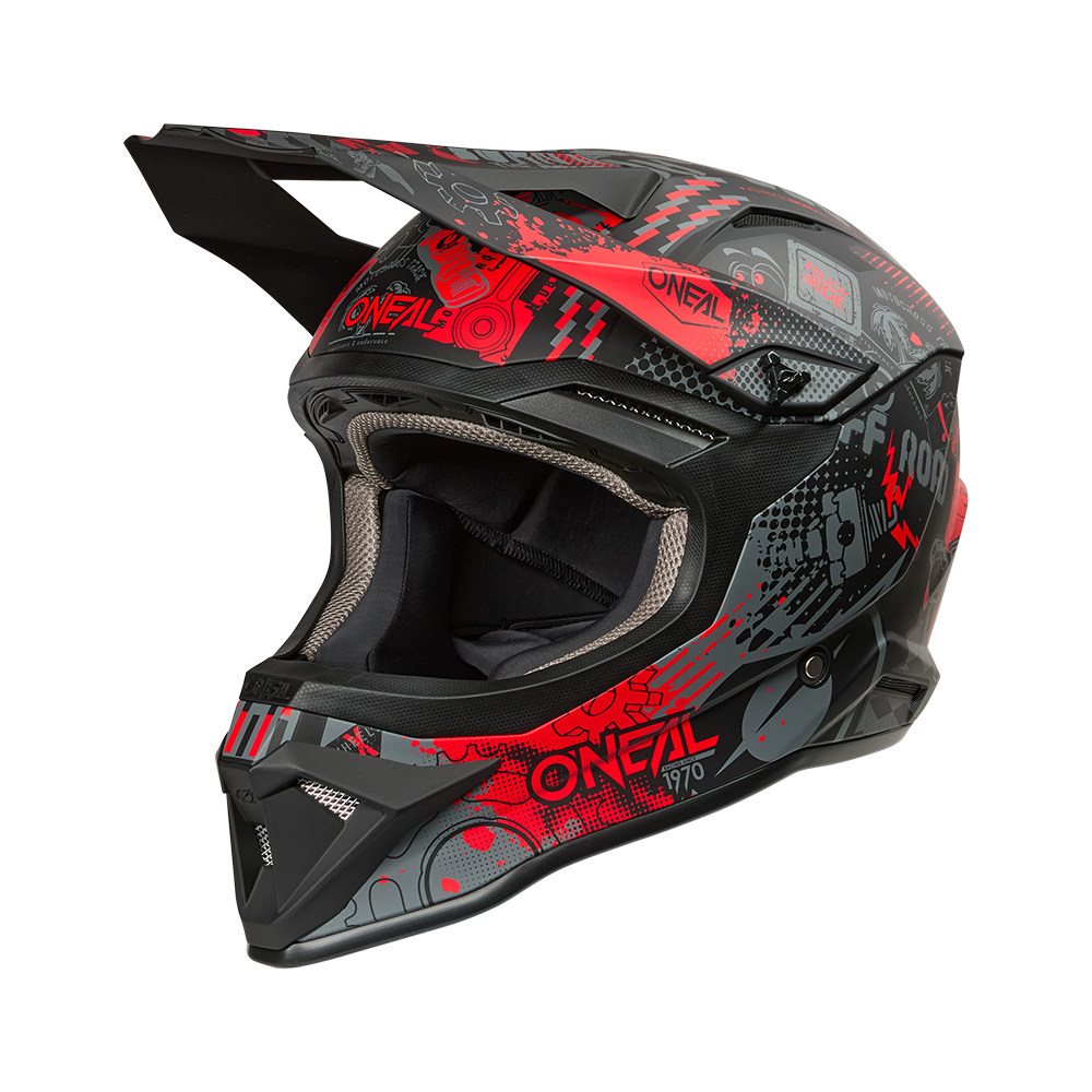 Каска O'NEAL 1SERIES VIBRANT BLACK/RED V.26