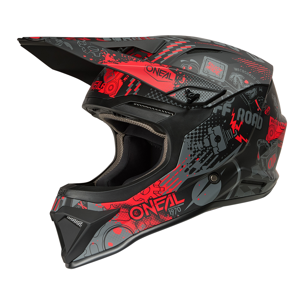 Каска O'NEAL 1SERIES VIBRANT BLACK/RED V.26