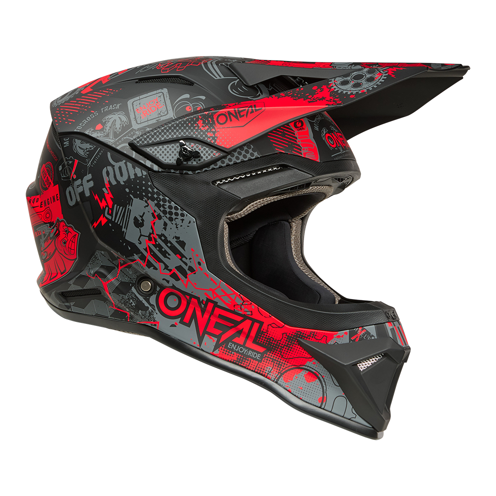 Каска O'NEAL 1SERIES VIBRANT BLACK/RED V.26
