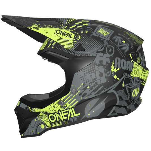 Детска каска O'NEAL 1SERIES VIBRANT BLACK/NEON YELLOW V.26