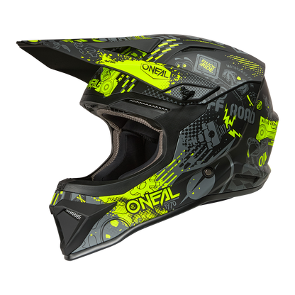 Каска O'NEAL 1SERIES VIBRANT BLACK/NEON YELLOW V.26