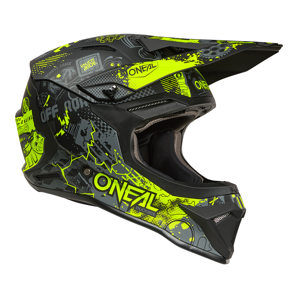 Каска O'NEAL 1SERIES VIBRANT BLACK/NEON YELLOW V.26