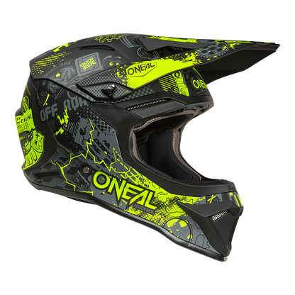 Каска O'NEAL 1SERIES VIBRANT BLACK/NEON YELLOW V.26