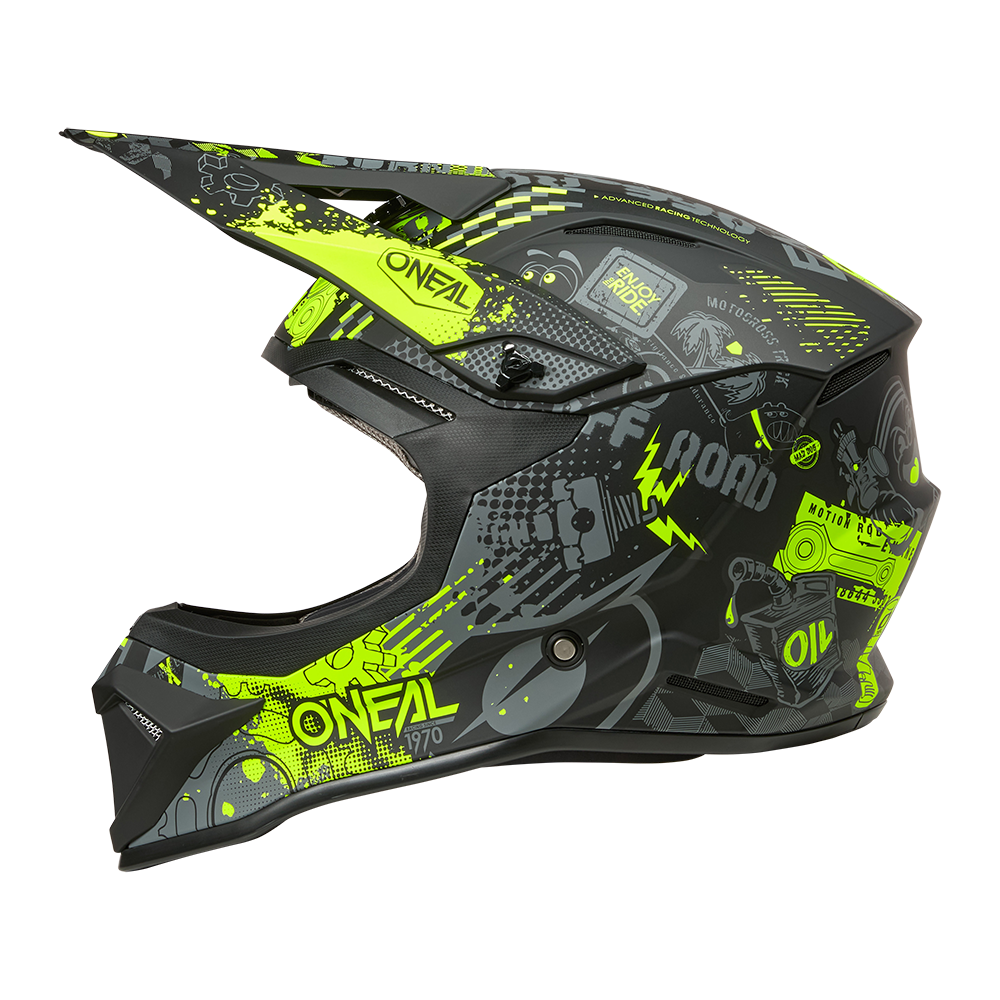 Каска O'NEAL 1SERIES VIBRANT BLACK/NEON YELLOW V.26