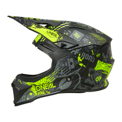 Каска O'NEAL 1SERIES VIBRANT BLACK/NEON YELLOW V.26
