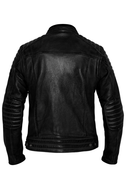 Кожено яке JOHN DOE STORM PERFORATED BLACK