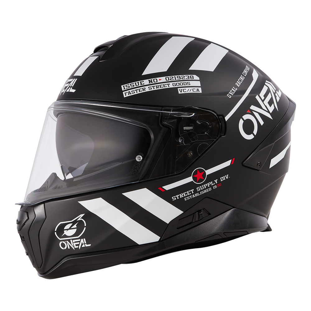 Каска O'NEAL CHALLENGER WARHAWK BLACK/WHITE/RED V.24