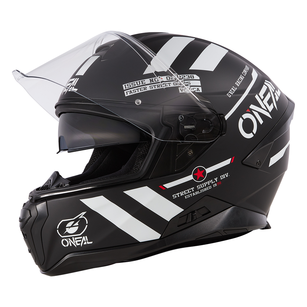 Каска O'NEAL CHALLENGER WARHAWK BLACK/WHITE/RED V.24