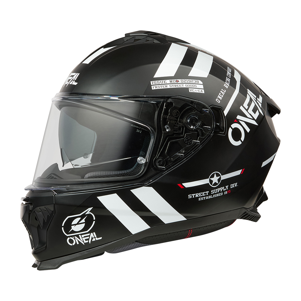 Каска O'NEAL CHALLENGER WARHAWK BLACK/WHITE/RED V.25
