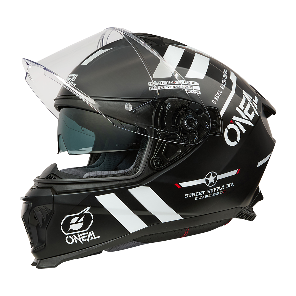 Каска O'NEAL CHALLENGER WARHAWK BLACK/WHITE/RED V.25