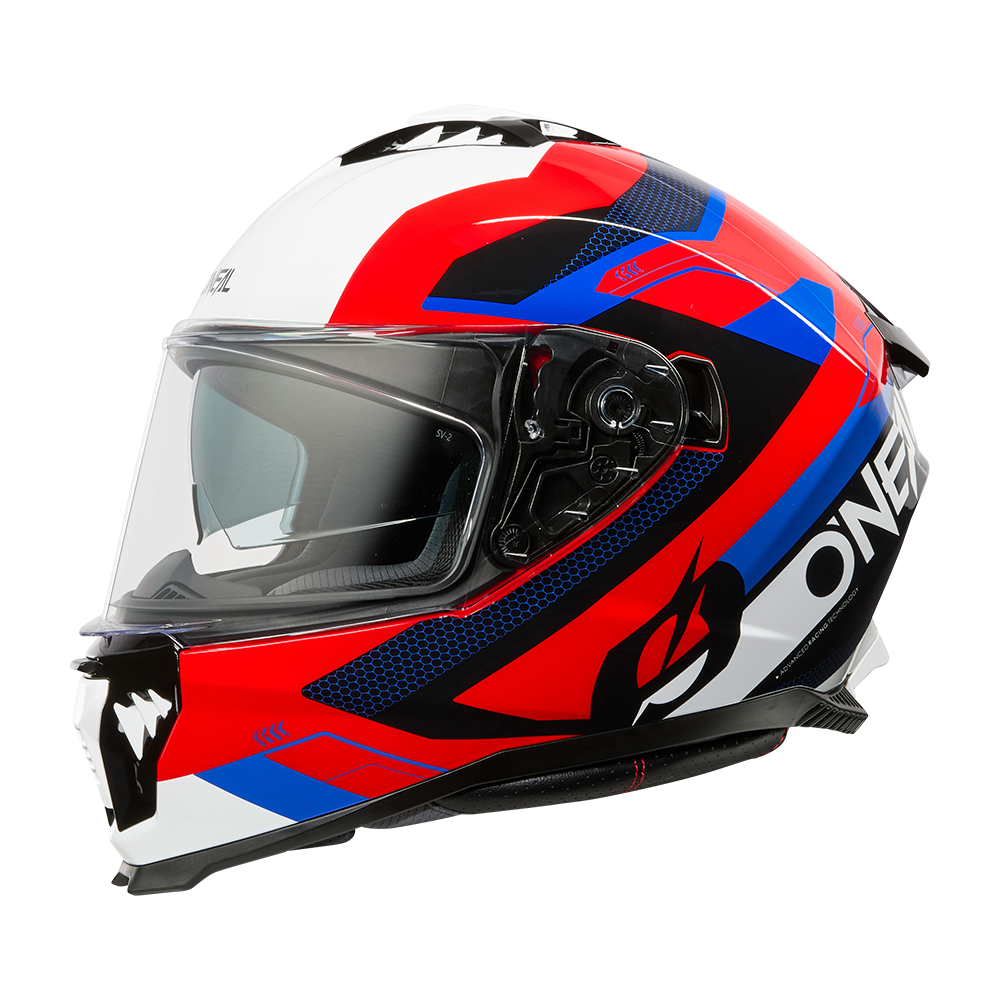 Каска O'NEAL CHALLENGER EXO BLACK/WHITE/RED/BLUE V.25