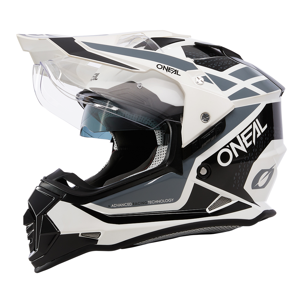 Ендуро каска O'NEAL SIERRA II R WHITE/BLACK/GRAY V.24