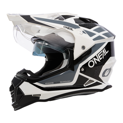 Ендуро каска O'NEAL SIERRA II R WHITE/BLACK/GRAY V.24