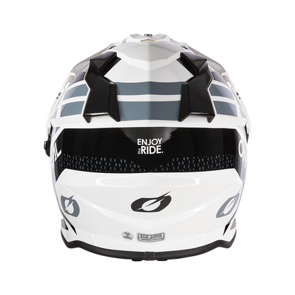 Ендуро каска O'NEAL SIERRA II R WHITE/BLACK/GRAY V.24