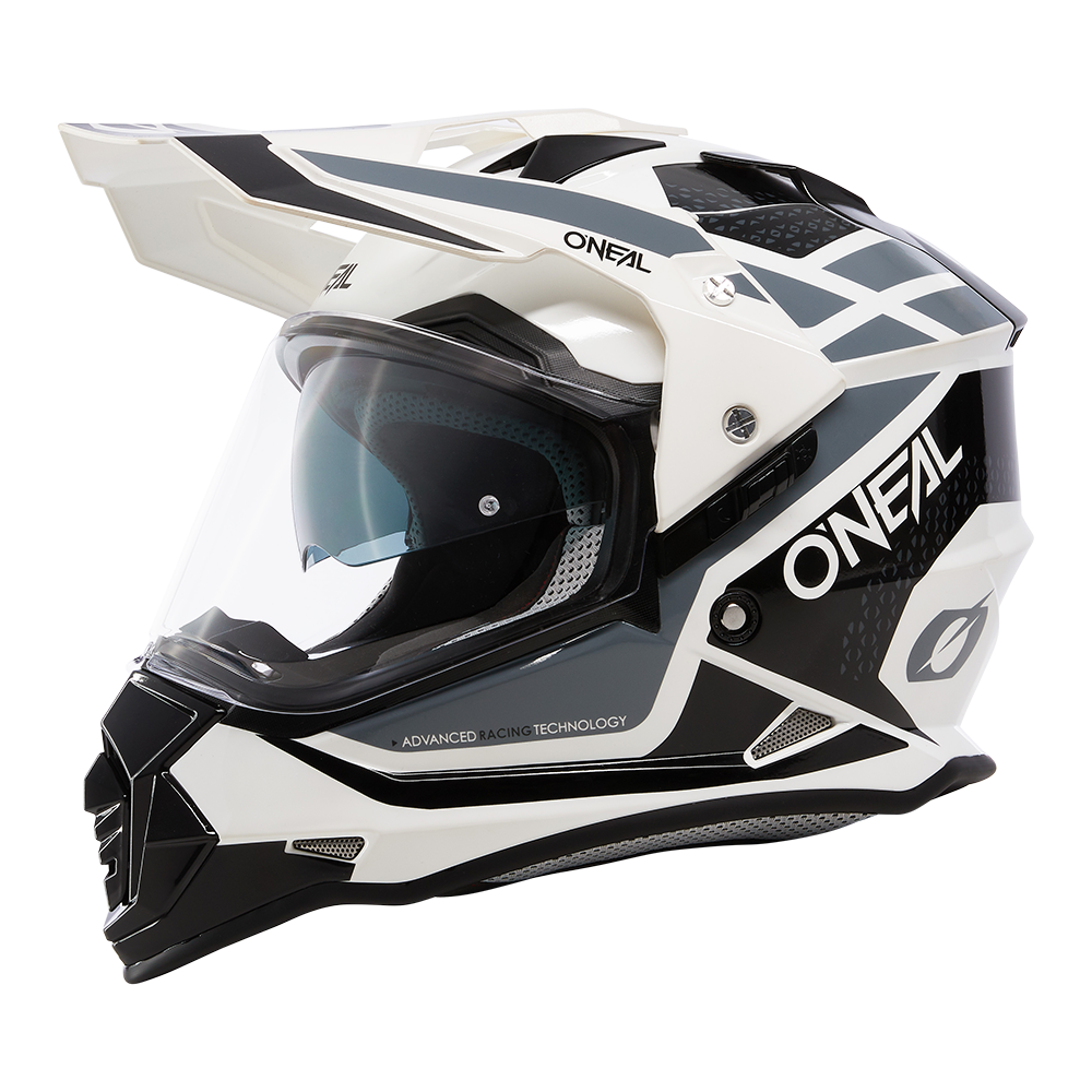 Ендуро каска O'NEAL SIERRA II R WHITE/BLACK/GRAY V.24