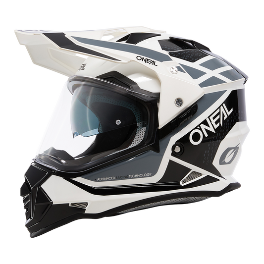 Ендуро каска O'NEAL SIERRA II R WHITE/BLACK/GRAY V.24