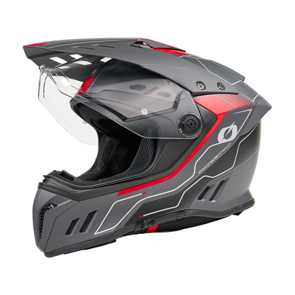 Ендуро каска O'NEAL SIERRA RS ECHO BLACK/RED V.26
