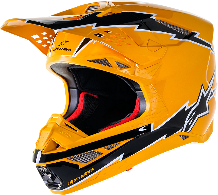 Мотокрос каска ALPINESTARS SM10 AMP BLK/YL
