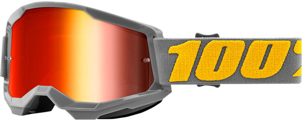 Мотокрос очила 100% STRATA2 IZIPIZI-MIRROR RED