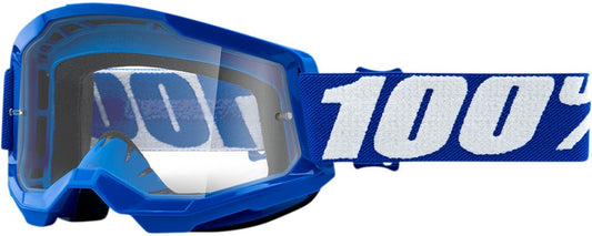 Мотокрос очила 100% STRATA2 BLUE- CLEAR