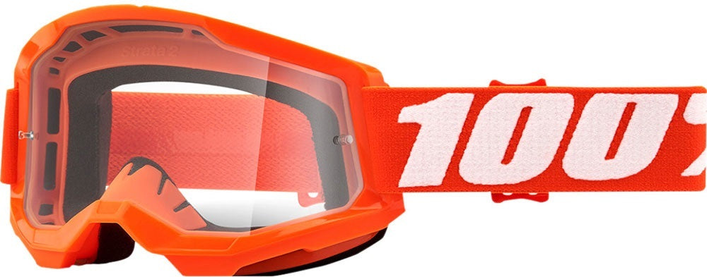 Мотокрос очила 100% STRATA2 ORANGE-CLEAR