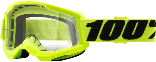 Детски мотокрос очила 100% STRATA2 YELLOW-CLEAR