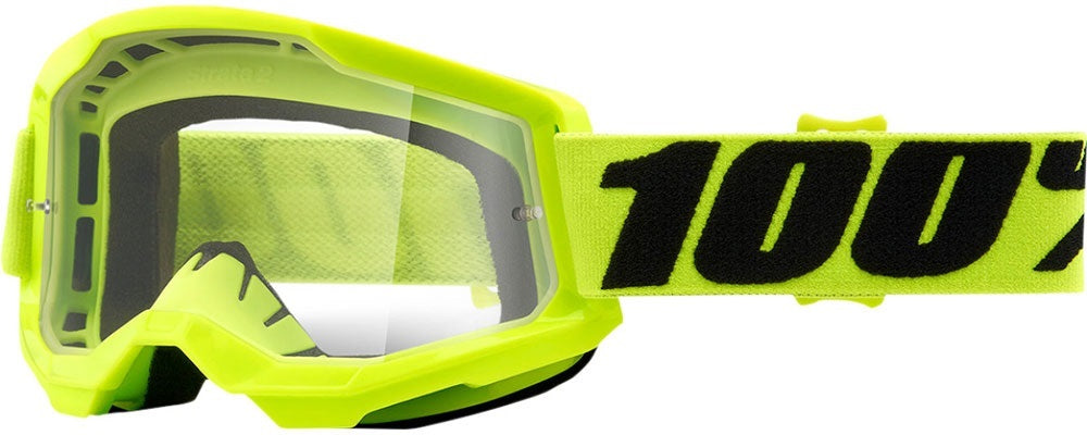 Мотокрос очила 100% STRATA2 YELLOW-CLEAR