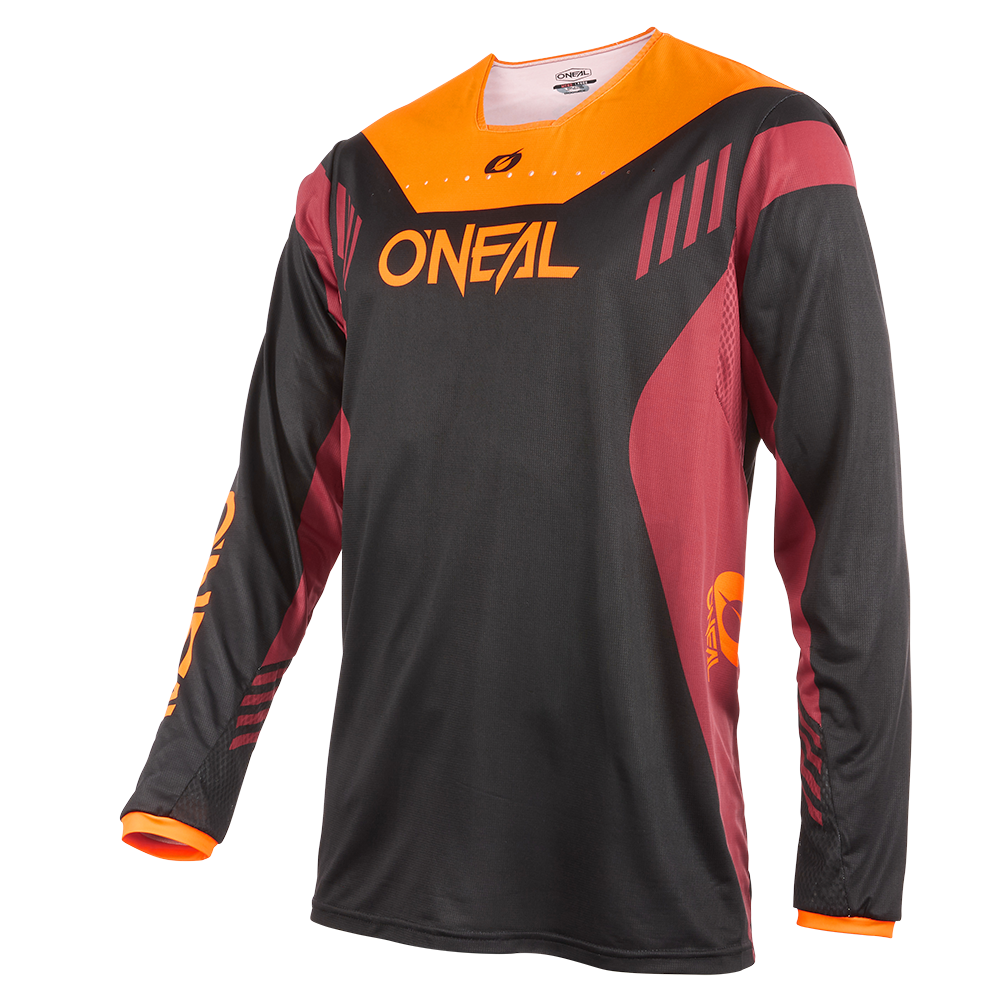 Вело джърси O'NEAL ELEMENT FR HYBRID V.22 BLACK/RED/ORANGE