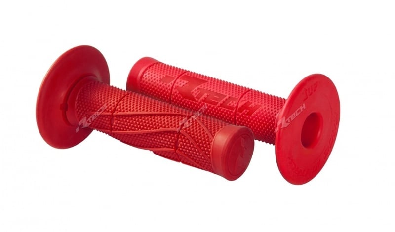 Мотокрос ръкохватки RACETECH Half Waffle Red
