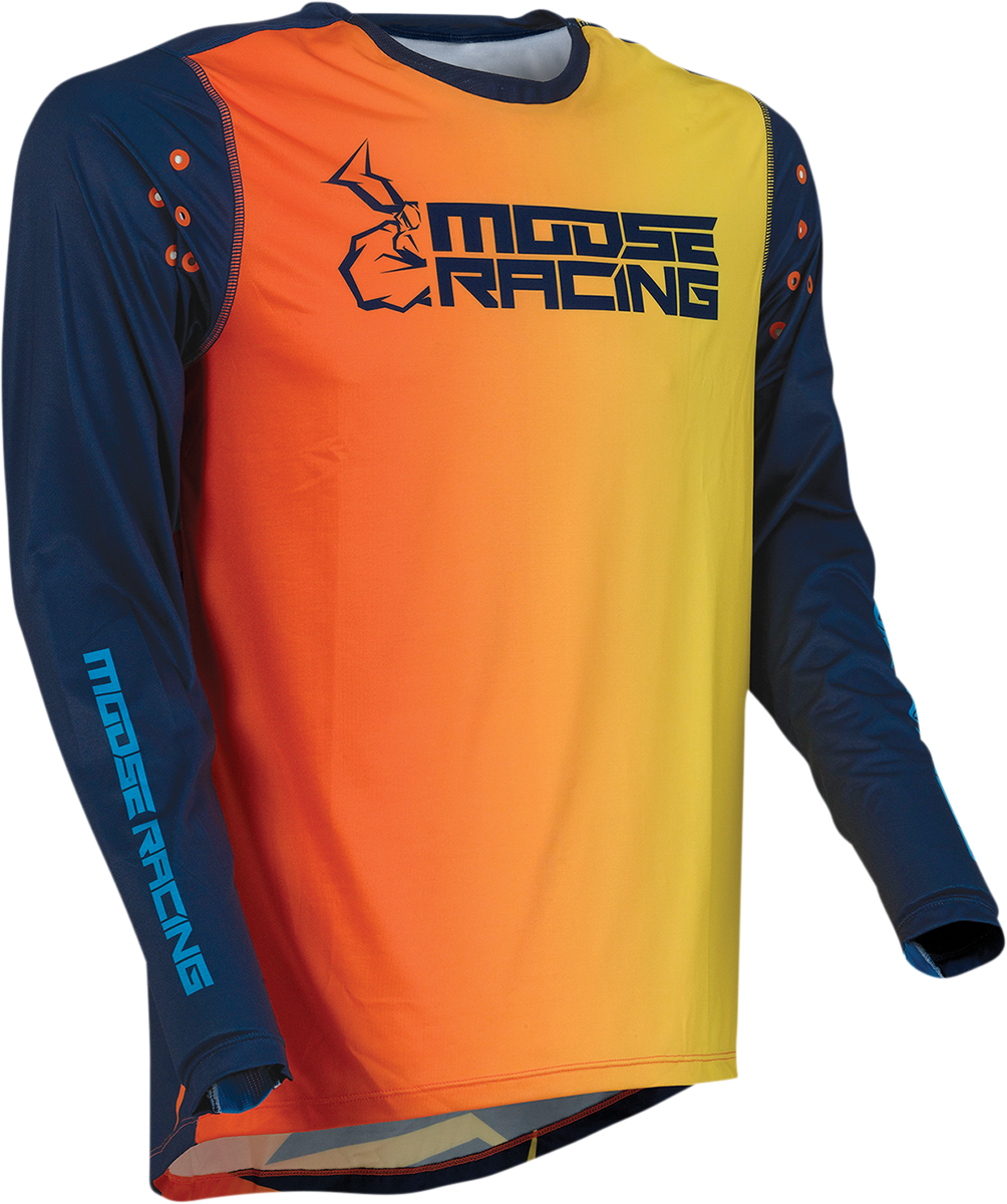 Мотокрос блуза MOOSE RACING AGROID ORANGE/NAVY