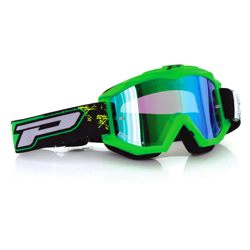 Мотокрос очила PROGRIP 3200 MIRROR GREEN/BLUE