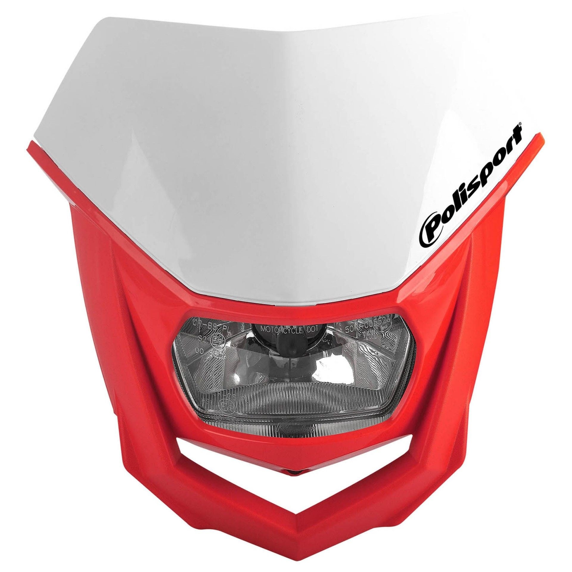 Фар Polisport HALO - WHITE/RED