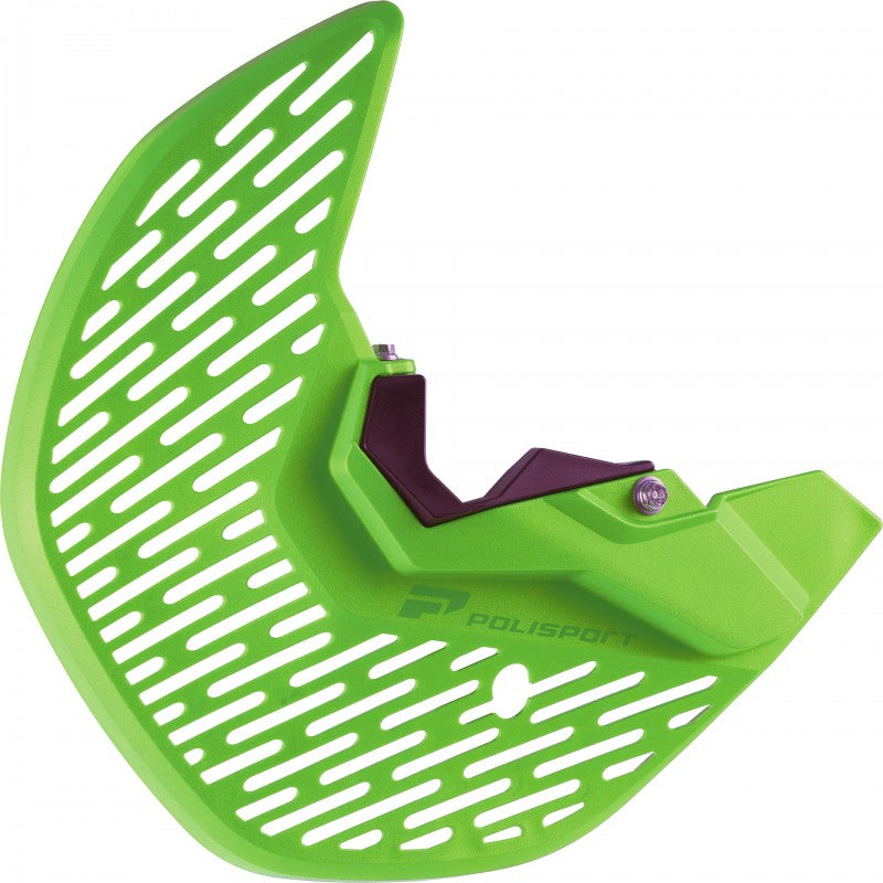 Предпазител за спирачен диск POLISPORT MX Disc &amp; Bottom Fork Guard Kawasaki KX 450F (2015-18) Green