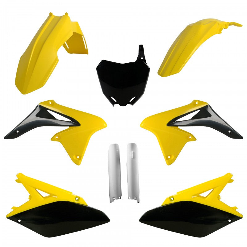Комплект пластмаси POLISPORT Full Plastic Kit Suzuki RMZ 250 (2010-18) ОЕМ