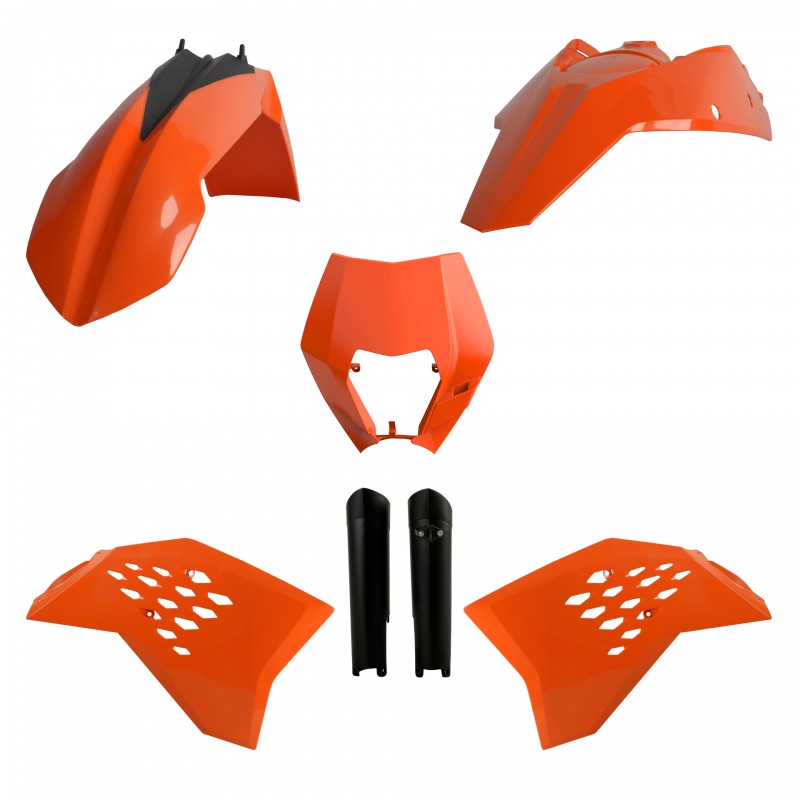 Комплект пластмаси POLISPORT Full Kit EXC/EXC-F/ XC-W / XC-FW (08-11) OEM 10