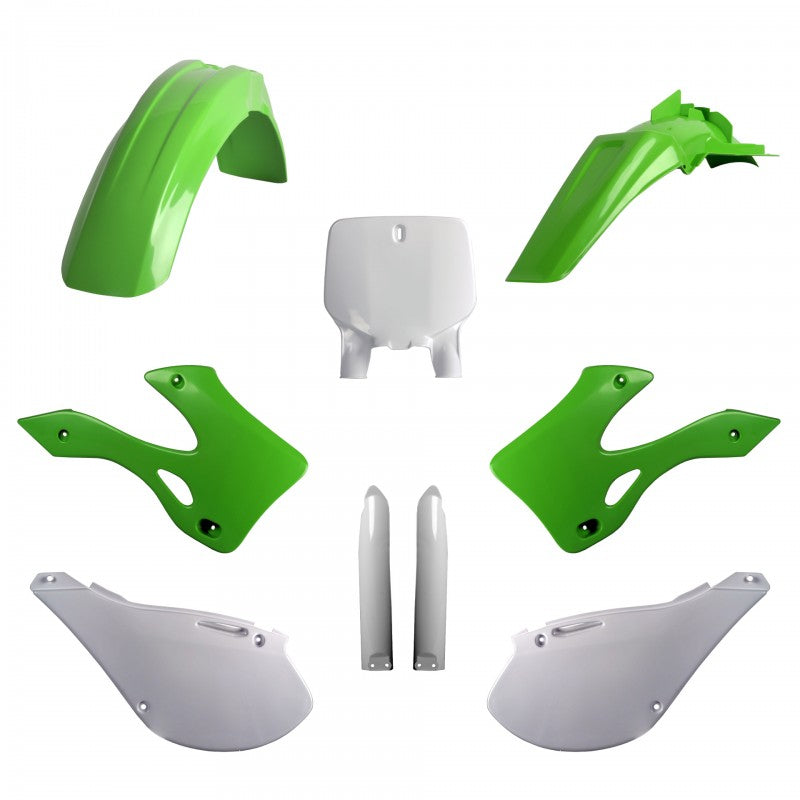 Комплект пластмаси POLISPORT Full Plastic Kit Kawasaki KX 125/250 (1999-02) ОЕМ