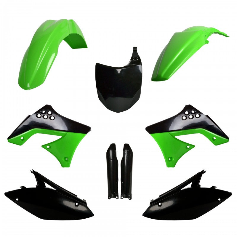 Комплект пластмаси POLISPORT Full Plastic Kit Kawasaki KX 250F (2009-12) ОЕМ