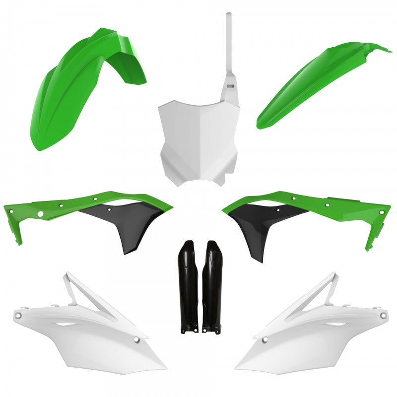 Комплект пластмаси POLISPORT Full Plastic Kit Kawasaki KX 250F (2017-20) ОЕМ 17-18