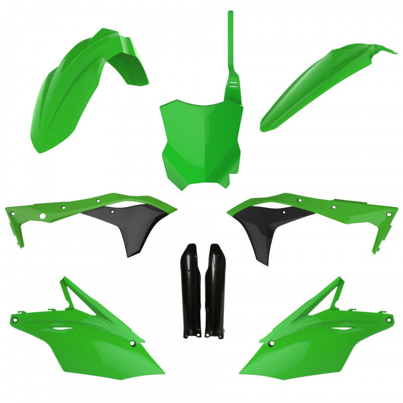 Комплект пластмаси POLISPORT Full Plastic Kit Kawasaki KX 250F (2017-20) ОЕМ