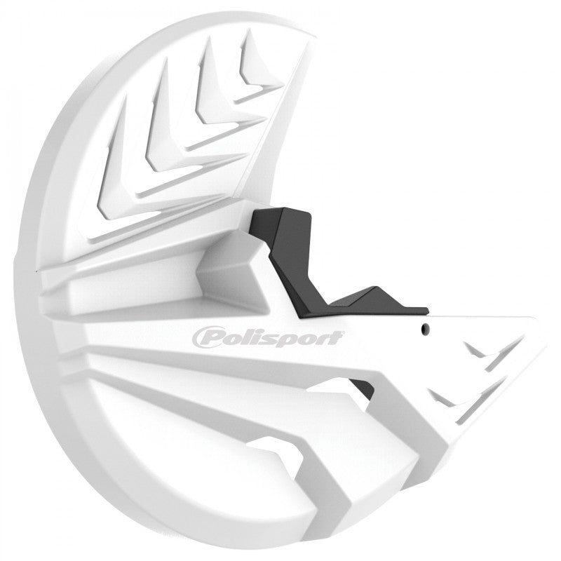 Предпазител за спирачен диск POLISPORT Disc &amp; Bottom Fork Guard Beta RR 2T/4T (2019-24) White