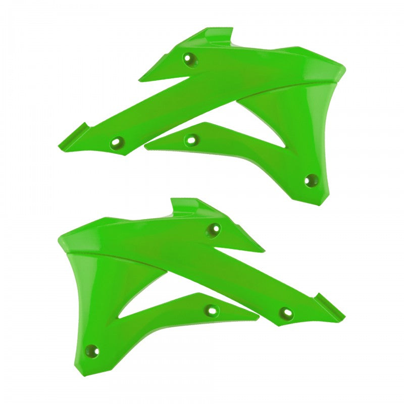 Пластмасови капаци за радиатор POLISPORT Kawasaki KX 85 (2022-24) Green