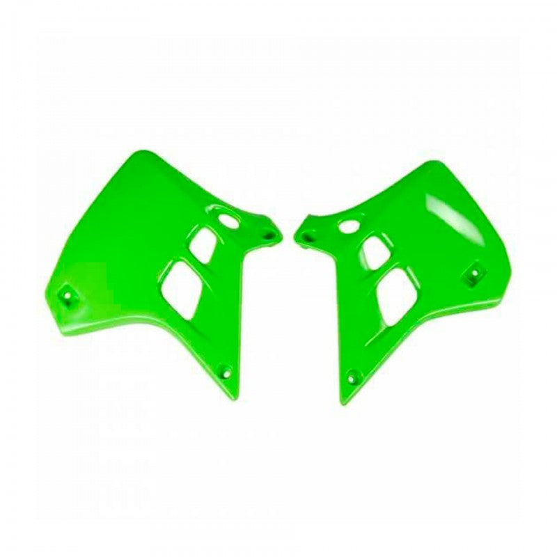 Пластмасови капаци за радиатор POLISPORT Kawasaki KX 250 (1990-91) Green