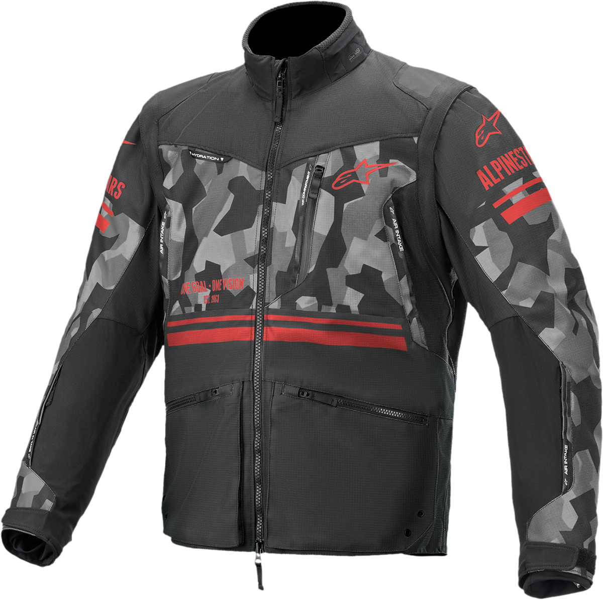 Текстилно яке ALPINESTARS Venture-R CAMO/BLACK/RED