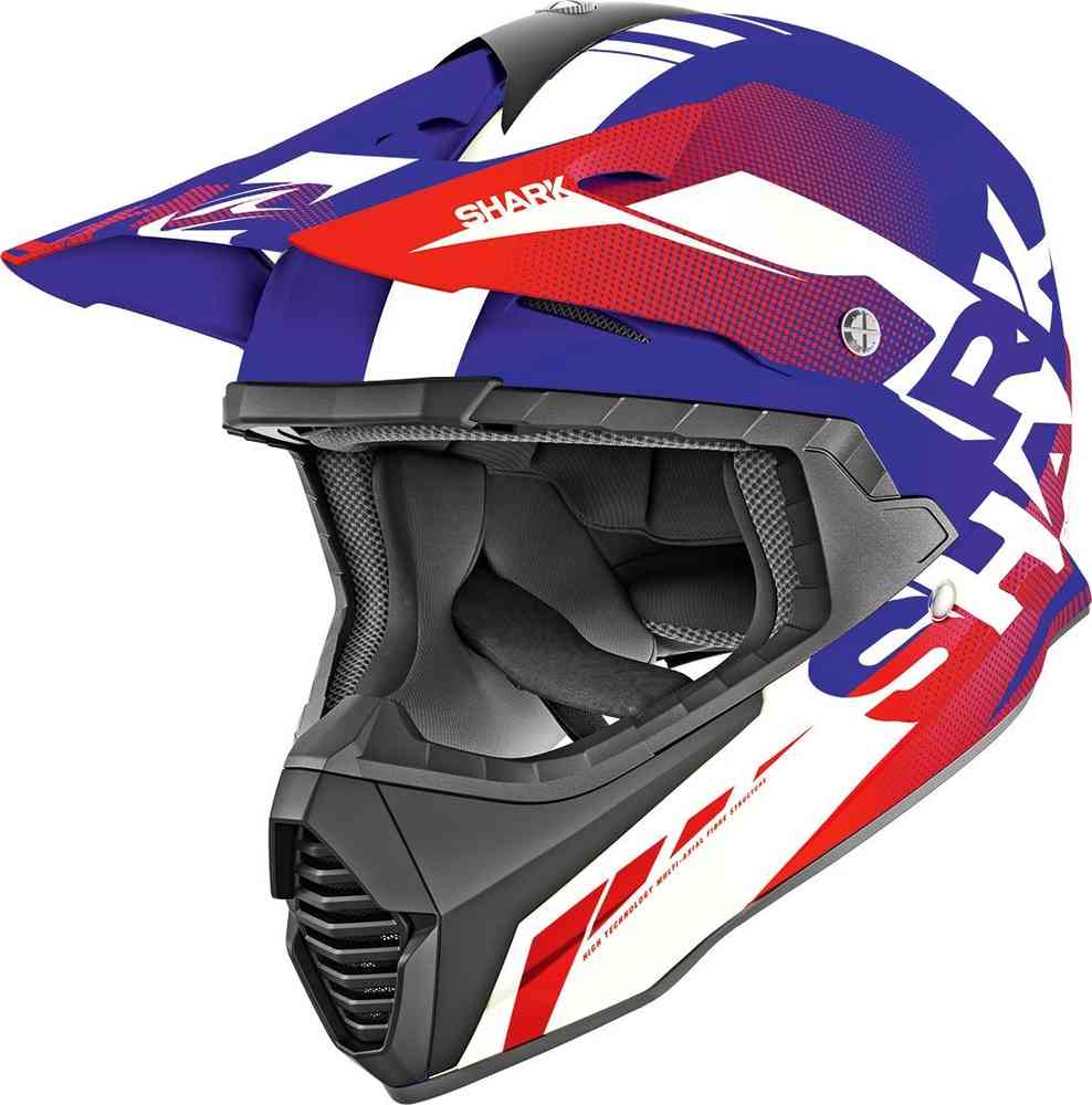 Мотокрос каска Shark Varial Anger Blue/Red/White