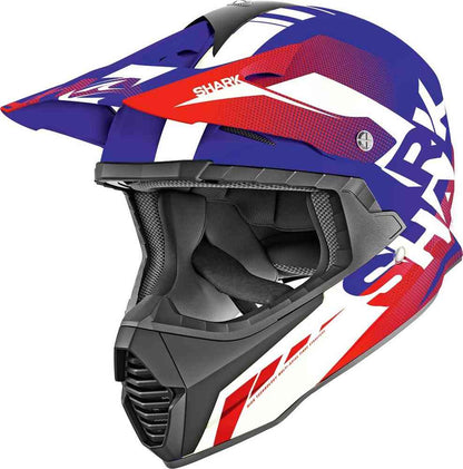 Мотокрос каска Shark Varial Anger Blue/Red/White