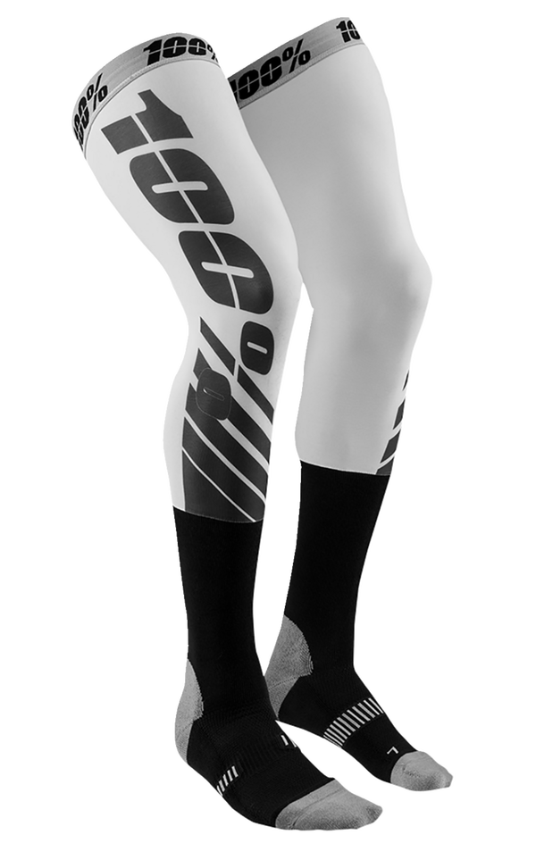 Mотокрос/вело чорапи 100% REV KNEE BRACE BLACK/WHITE