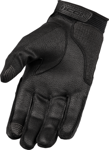 Кожени мото ръкавици ICON SUPERDUTY3 - BLACK