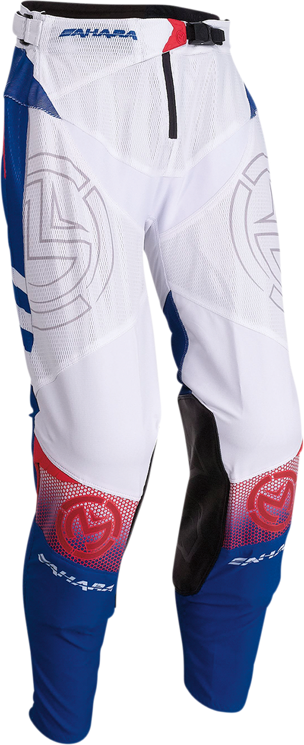 Мотокрос брич MOOSE RACING SAHARA WHITE/RED/BLUE